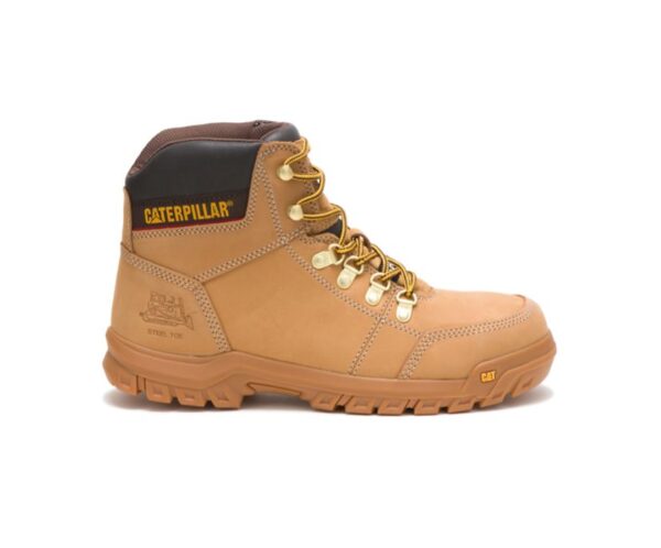 Cat Outline Botas de Trabajo Caterpillar con Punta de Acero para Hombre