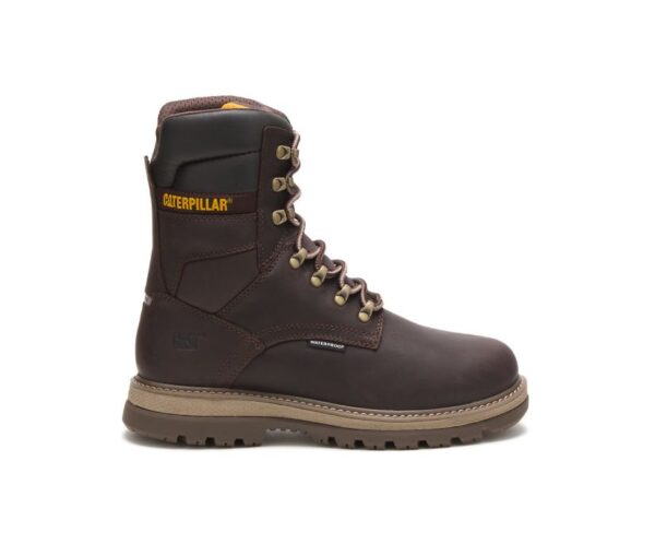 Cat Fairbanks 8" Botas de Trabajo Caterpillar Impermeables con Punta de Acero para Hombre