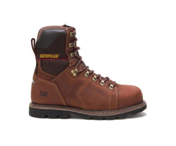 Cat Alaska 2.0 8" Botas de Trabajo Caterpillar Impermeables con Punta de Acero para Hombre