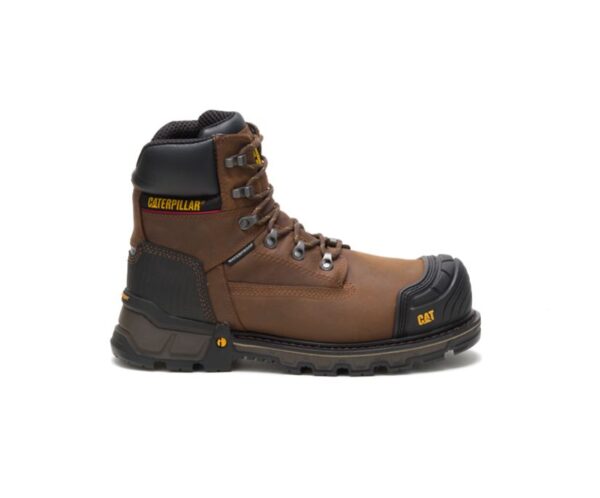 Cat Excavator XL 8" Botas de Trabajo Caterpillar Impermeables con Punta Compuesta de Carbono para Hombre