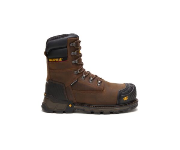 Cat Excavator XL 8" Botas de Trabajo Caterpillar Impermeables con Punta Compuesta de Carbono para Hombre